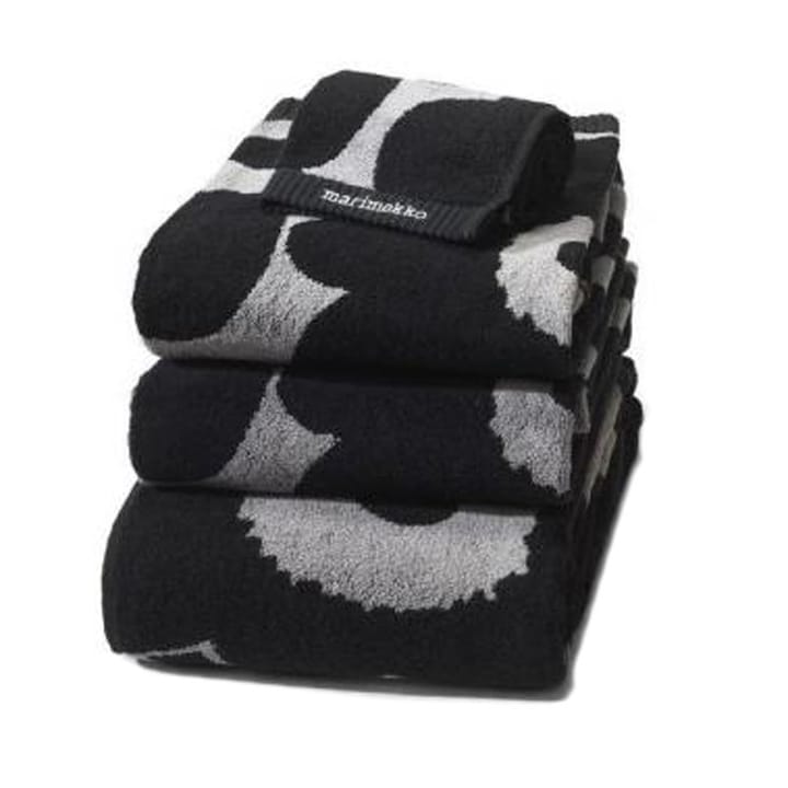 Unikko handduk svart-sand - handduk - Marimekko