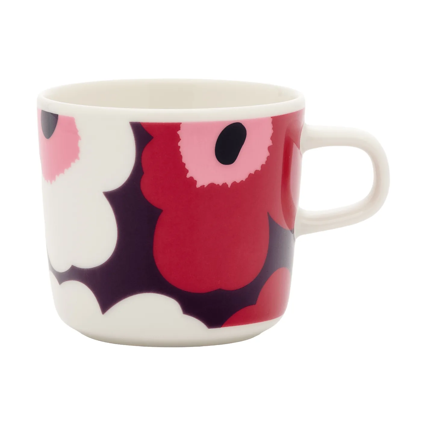 Unikko kaffekopp 20 cl, White-plum-cranberry