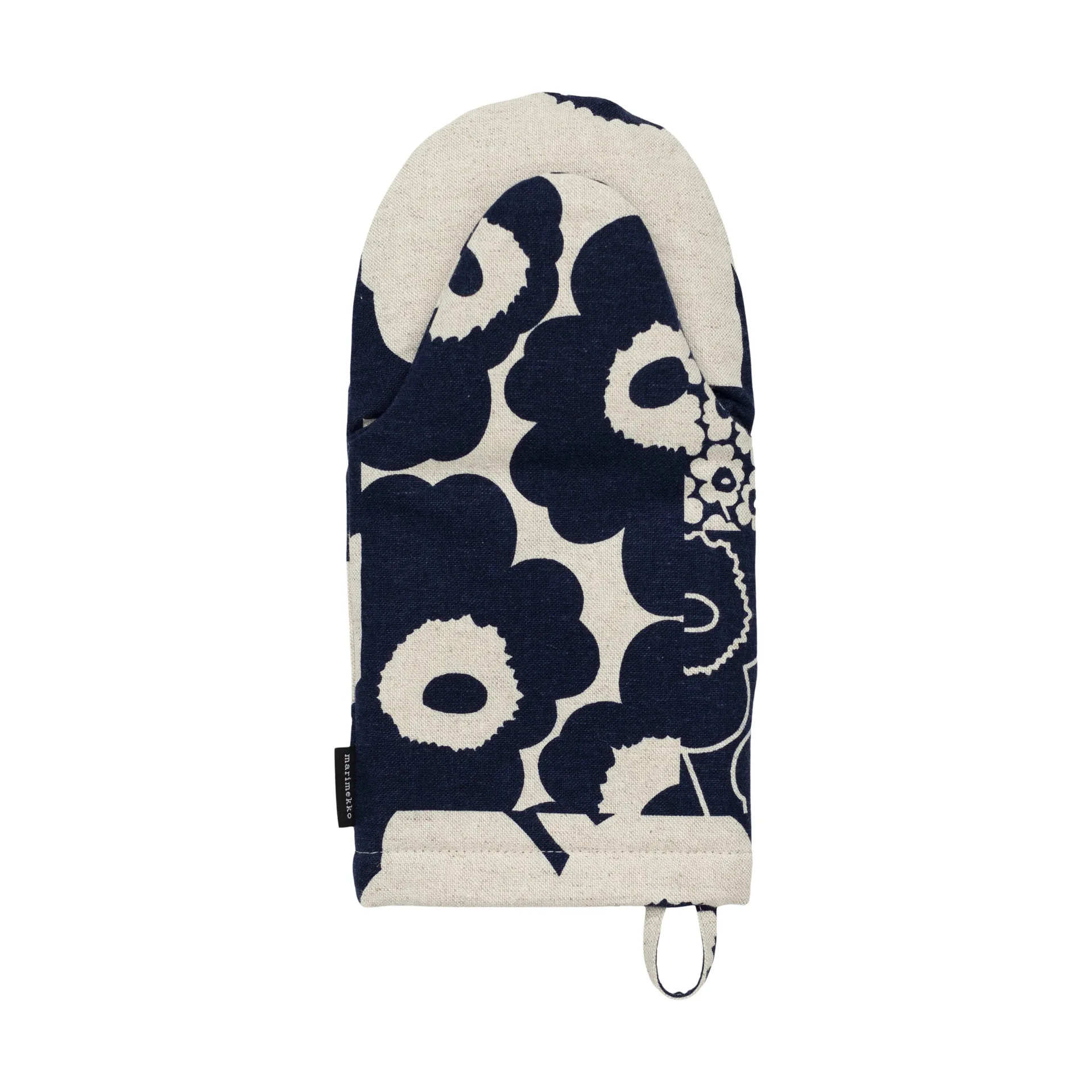 Unikko kollaasi grytvante, Linen-dark navy Marimekko