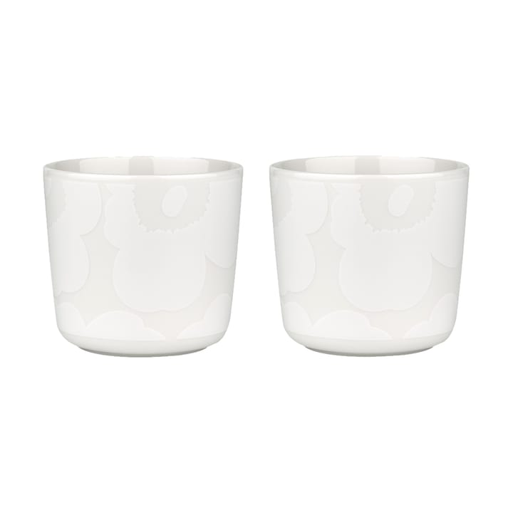 Unikko kopp utan öra 20 cl 2-pack - White-off white - Marimekko