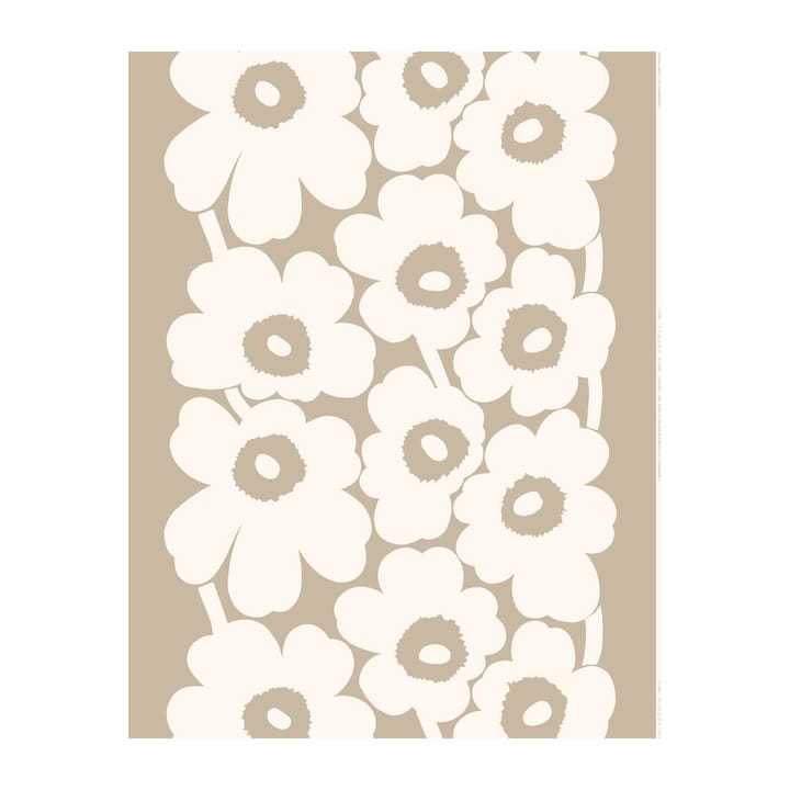 Unikko linnetyg - beige-vit - Marimekko