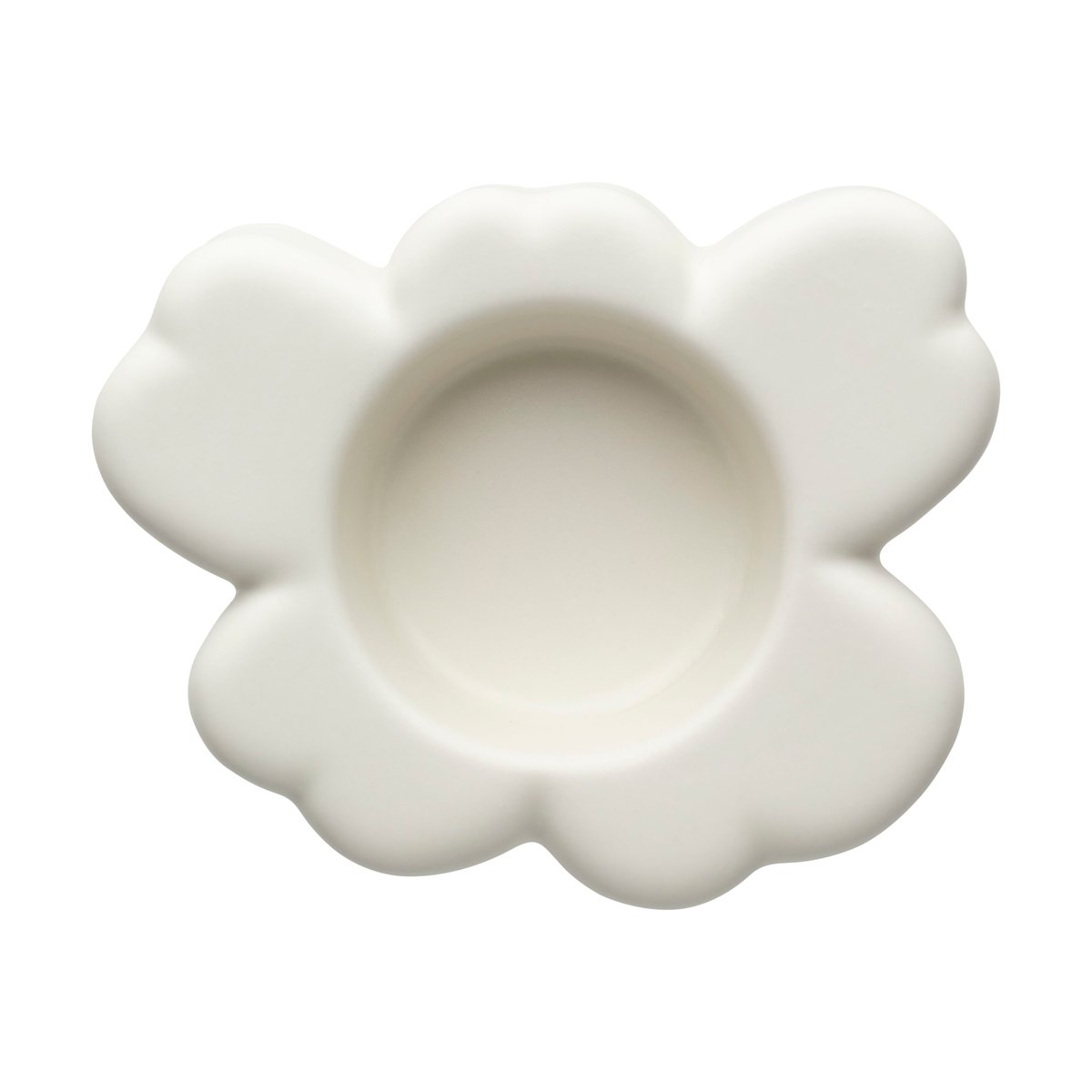 Marimekko Unikko ljuslykta 3x10 cm Matte white | Skandinavisk Design | Ljuslyktor & Ljusfat | Vit
