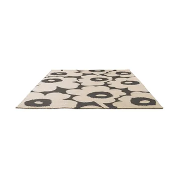 Unikko matta outdoor - Charcoal-white, 160x230 cm - Marimekko