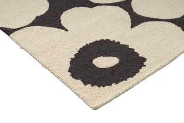 Unikko matta outdoor - Charcoal-white, 160x230 cm - Marimekko