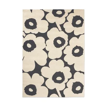 Unikko matta outdoor - Charcoal-white, 200x280 cm - Marimekko