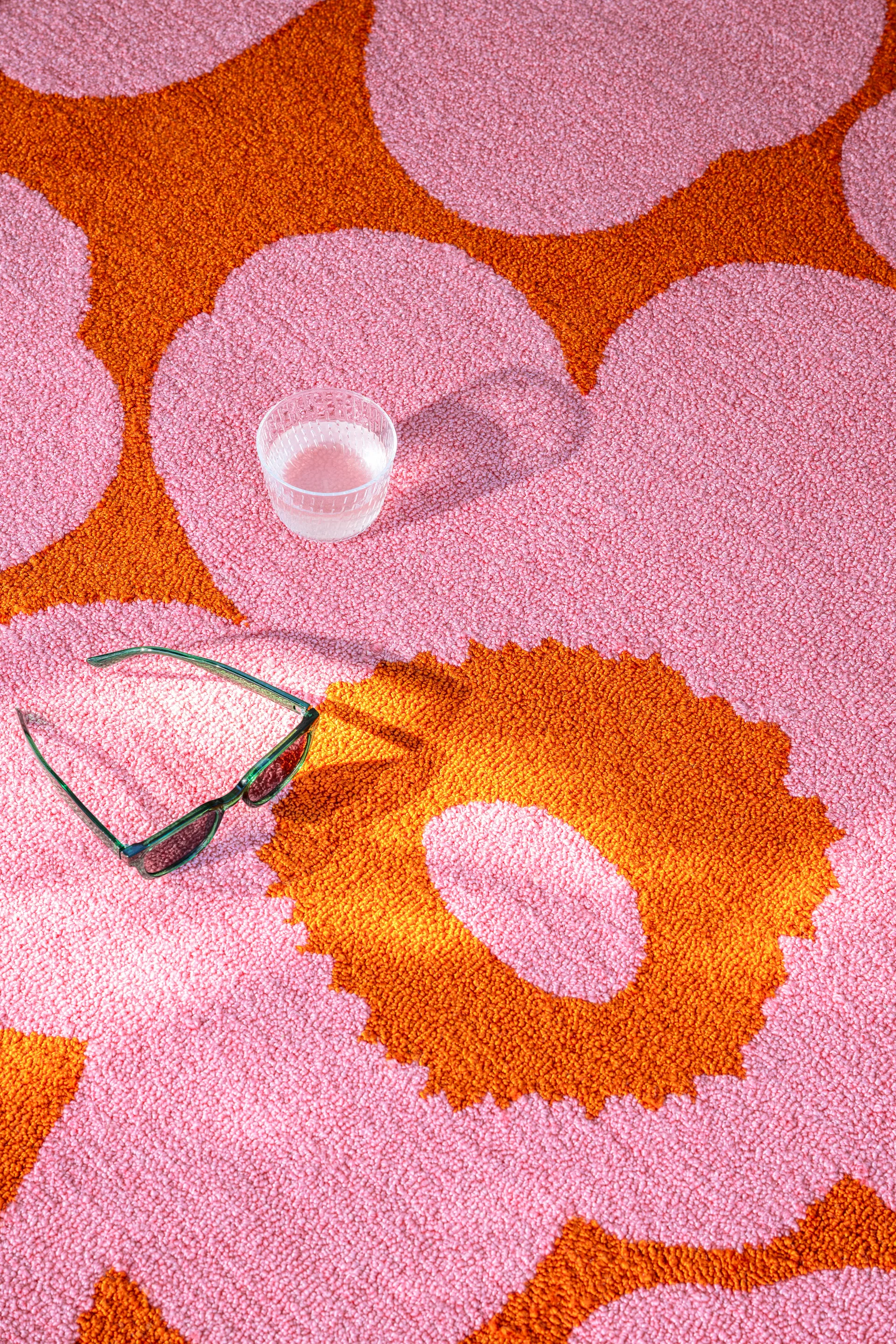 Unikko matta outdoor, Pink-orange, 140x200 cm Marimekko