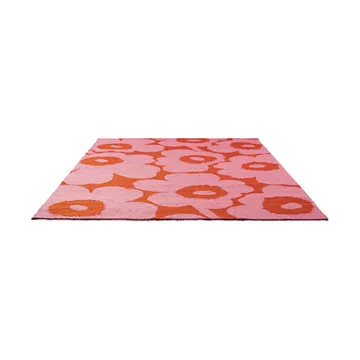 Unikko matta outdoor - Pink-orange, 160x230 cm - Marimekko