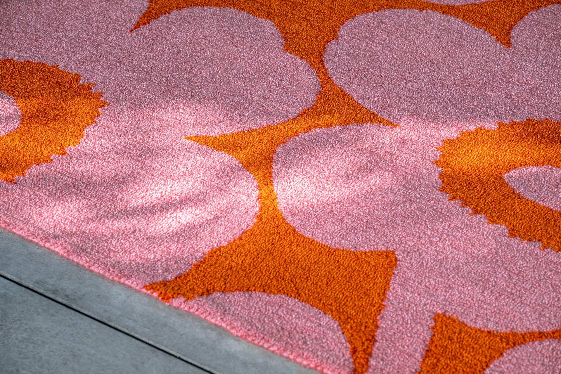 Unikko matta outdoor, Pink-orange, 160x230 cm Marimekko