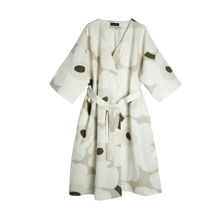 Unikko morgonrock - Beige-white-green, S/M - Marimekko