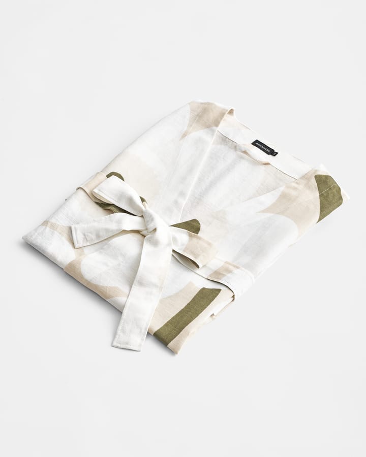 Unikko morgonrock, Beige-white-green, S/M Marimekko