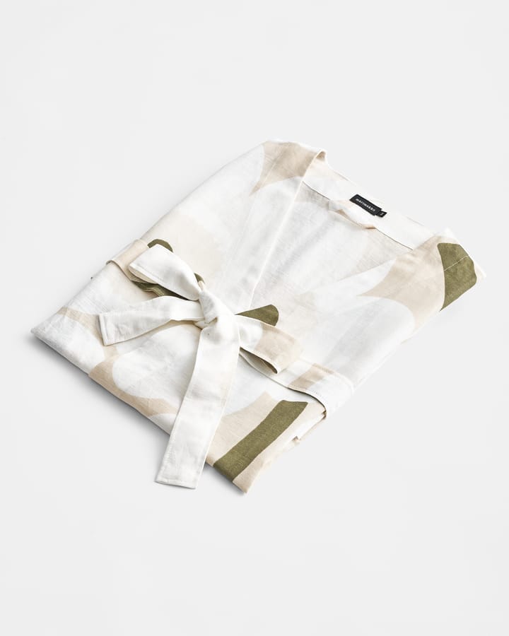 Unikko morgonrock - Beige-white-green, S/M - Marimekko