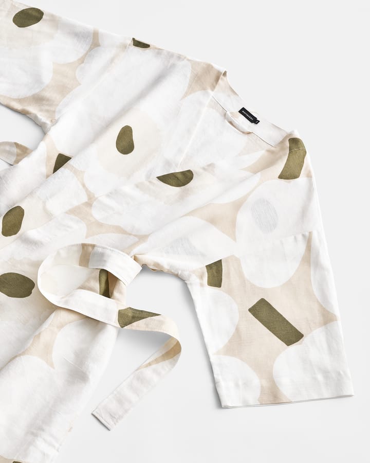 Unikko morgonrock - Beige-white-green, S/M - Marimekko