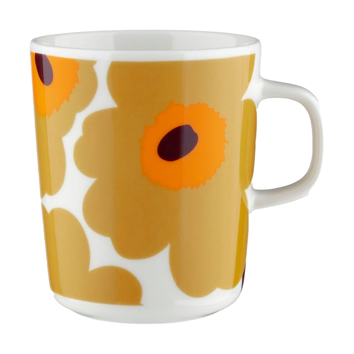 Unikko mugg 25 cl - White-caramel-warm orange - Marimekko