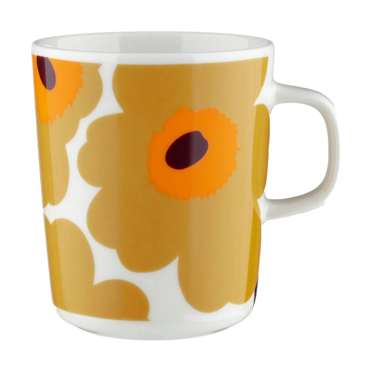 Marimekko Unikko mugg 25 cl White-caramel-warm orange