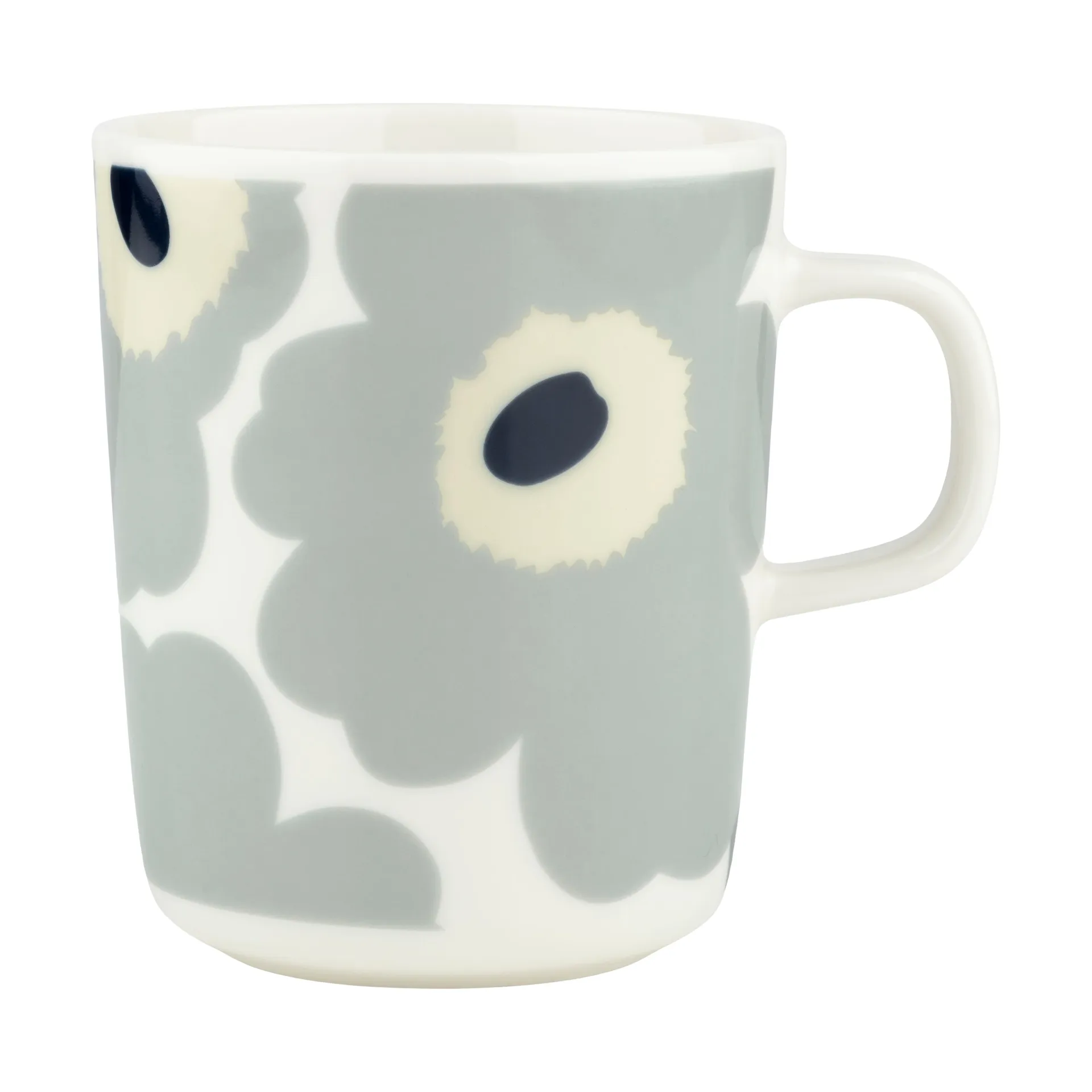 Unikko mugg 25 cl, White-light grey-sand-dark blue Marimekko
