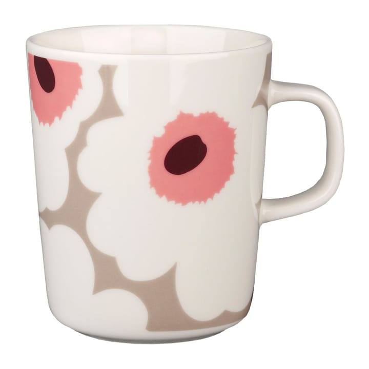 Unikko mugg 25 cl, white,clay,powder,dark wine Marimekko