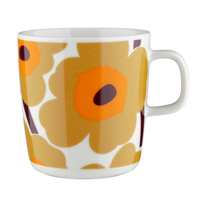 Unikko mugg 40 cl - White-caramel-warm orange - Marimekko