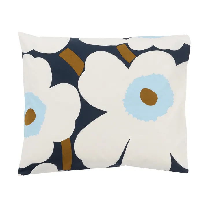 Unikko örngott 50x60 cm - Blueberry-off white-cold blue - Marimekko