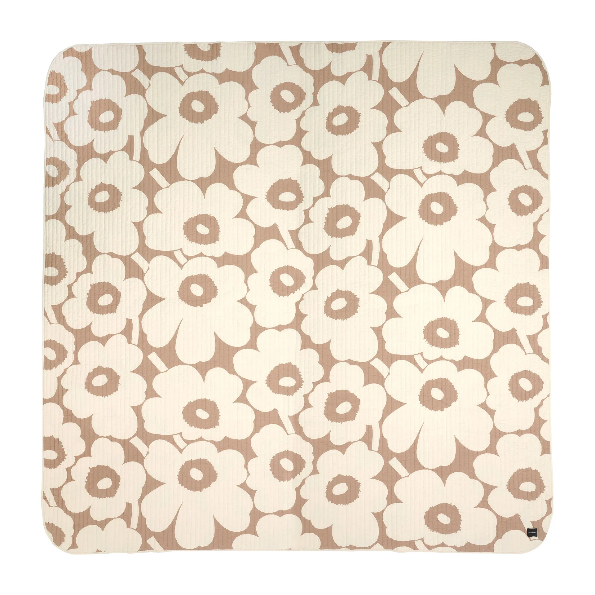 Unikko överkast 260x260 cm, linen, off white Marimekko