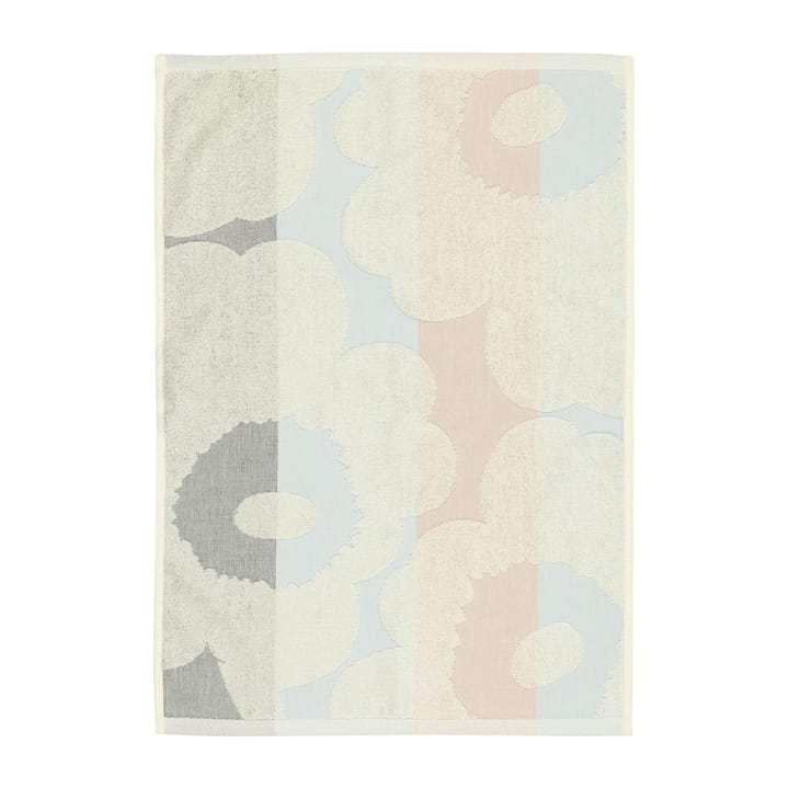 Unikko Ralli handduk off white-peach-blue, 50x70 cm Marimekko