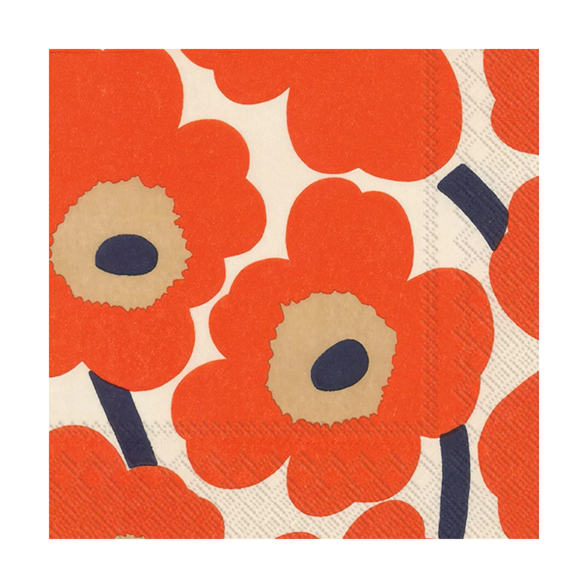 Marimekko Unikko servett 33x33 cm 20-pack Cream-red