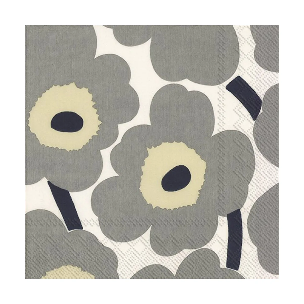 Marimekko Unikko servett 33x33 cm 20-pack Grey-white