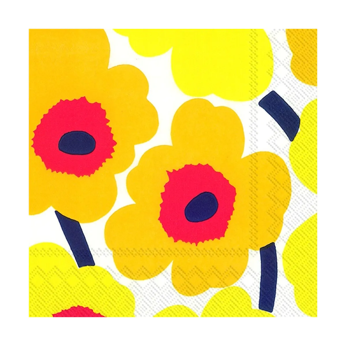 Marimekko Unikko servett 33x33 cm 20-pack Mörk gul