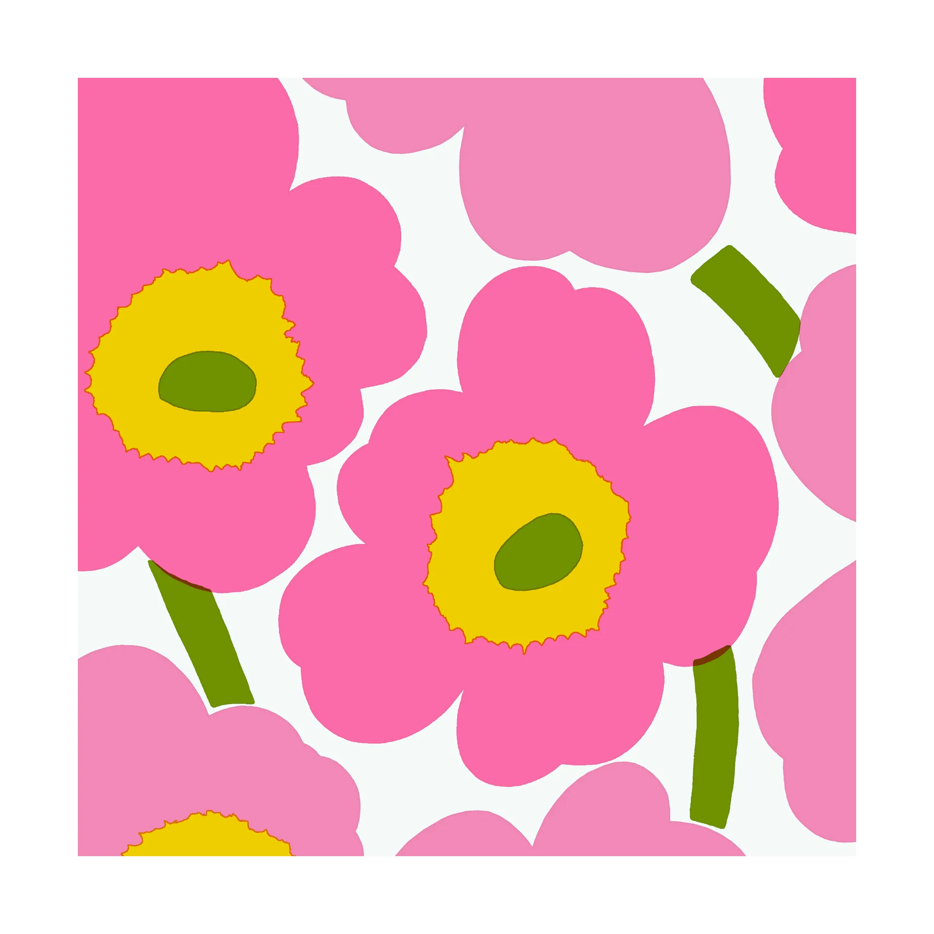 Unikko servett 33x33 cm 20-pack, Pink Marimekko