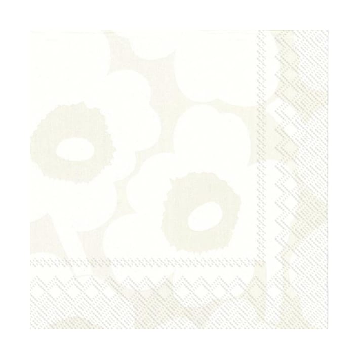 Unikko servett 33x33 cm 20-pack - White-grey - Marimekko