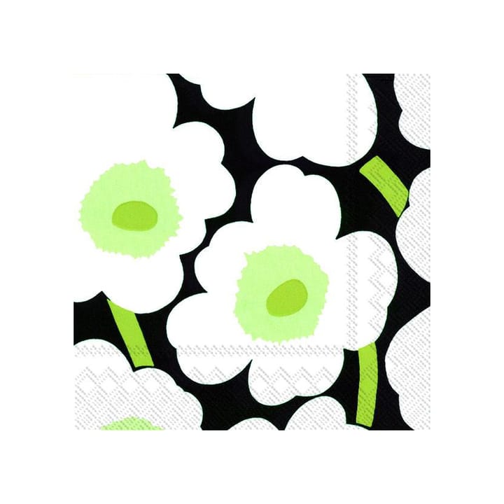 Unikko servett 40x40 cm 20-pack - Svart - Marimekko