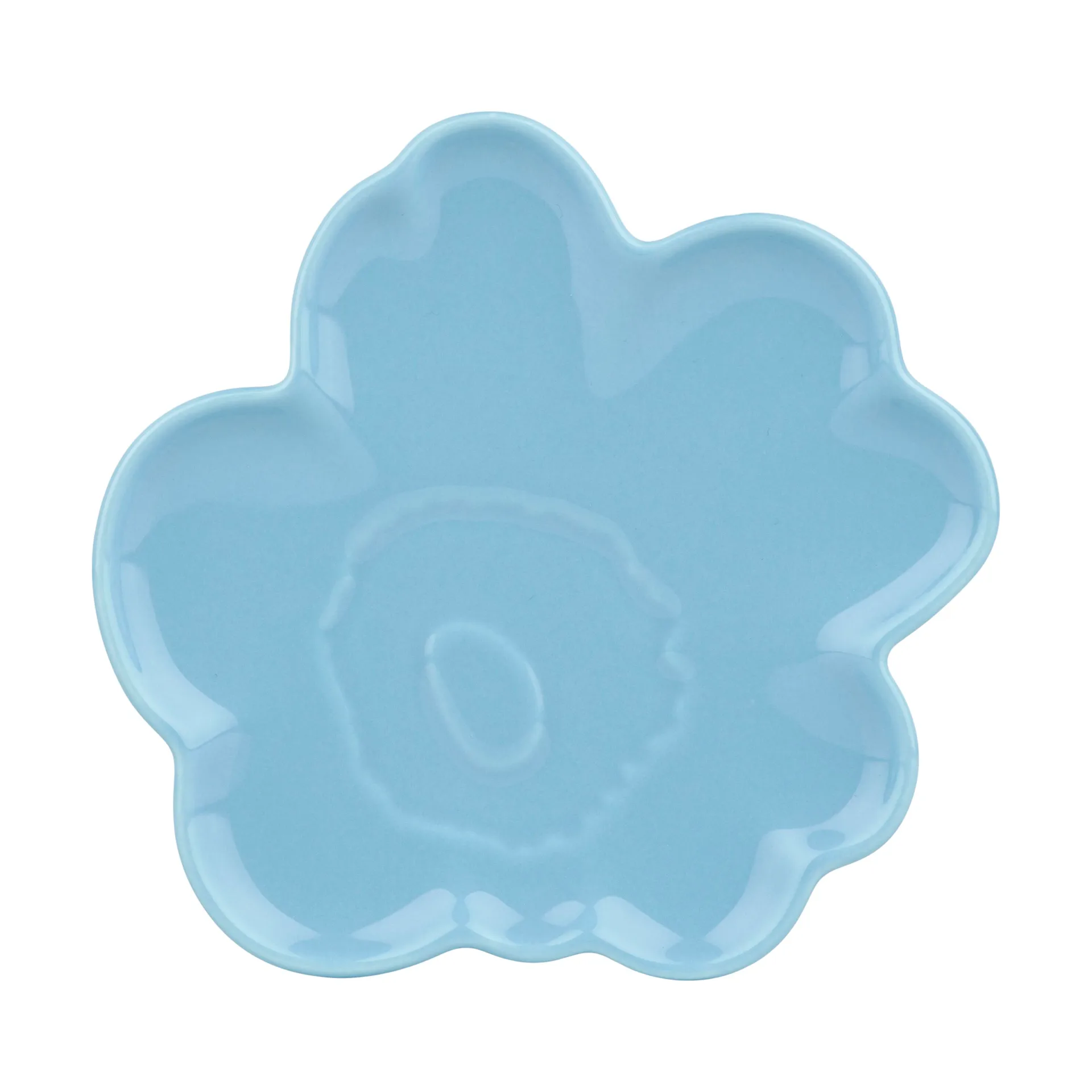 Unikko shape fat 2-pack, Forget-me-not, stoneware Marimekko