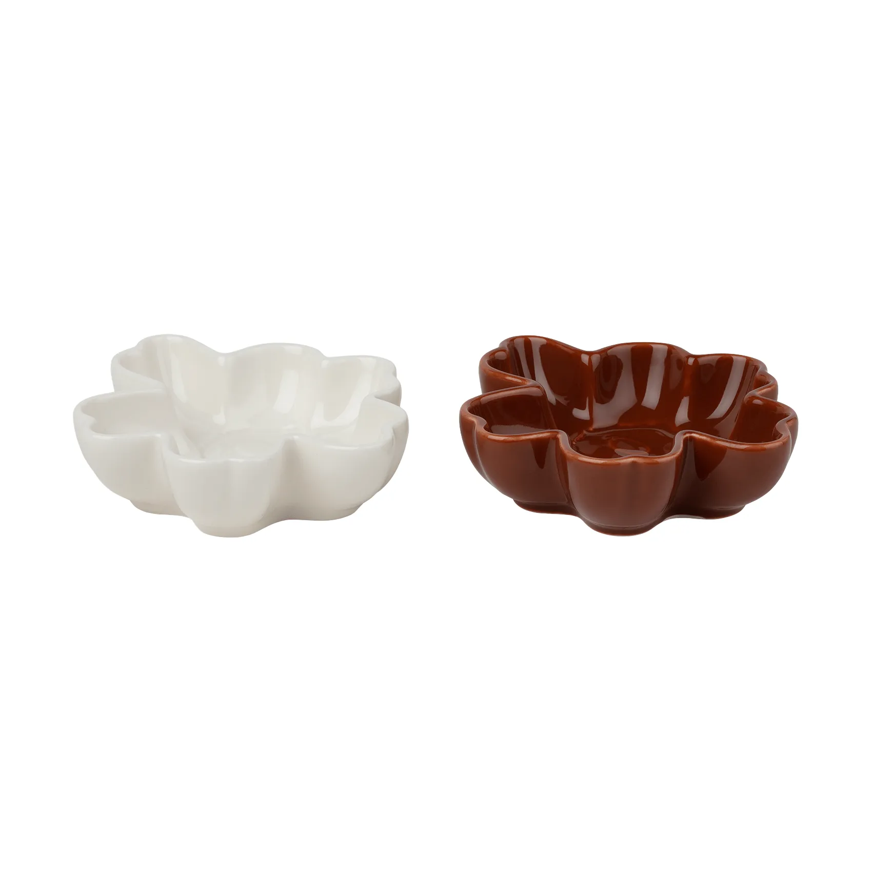 Unikko Shape skål Ø11 cm 2 delar, White-plum Marimekko