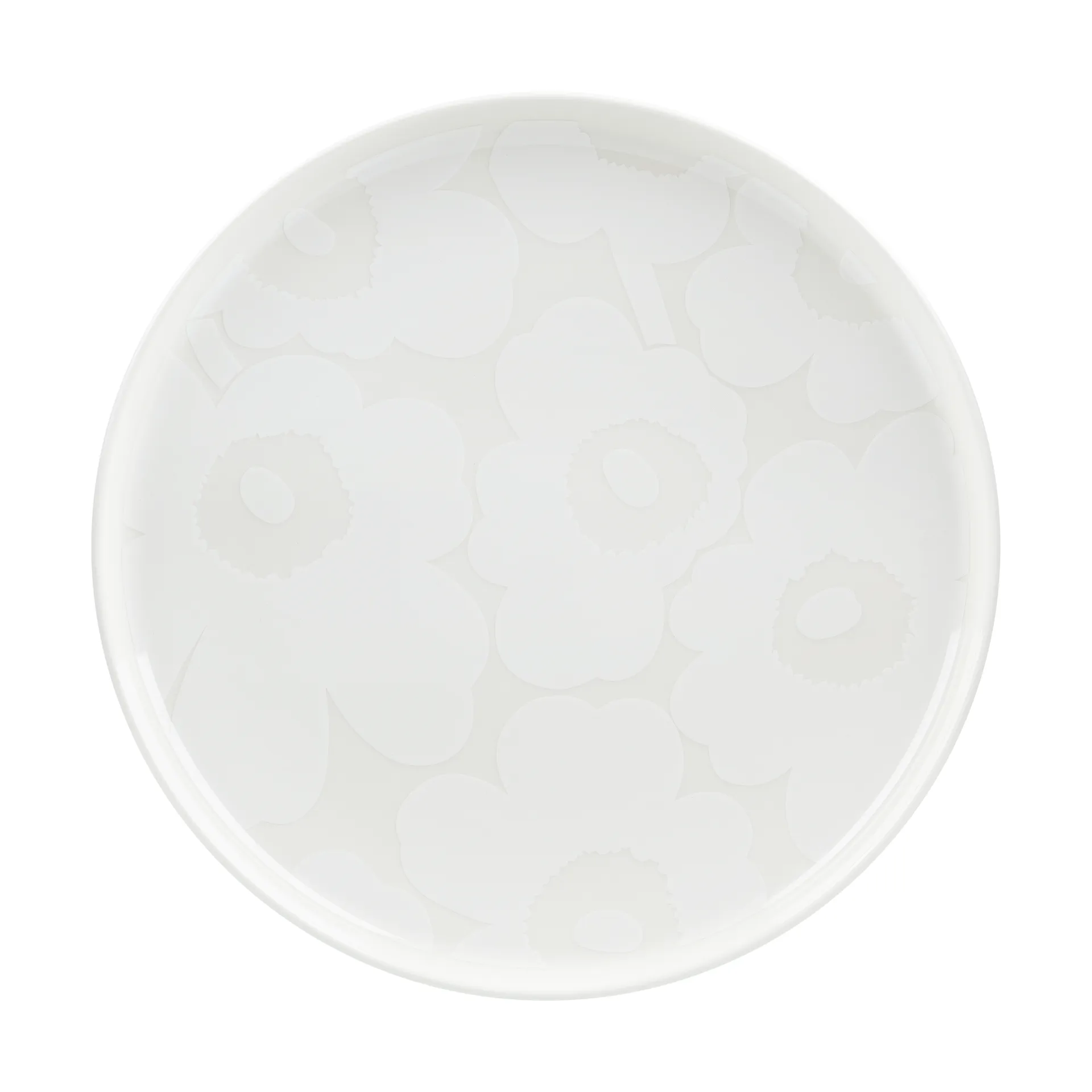 Unikko tallrik Ø25 cm, White Marimekko