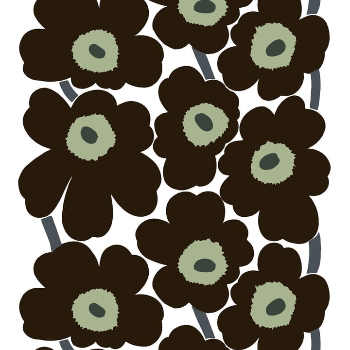 Unikko tyg, svart Marimekko