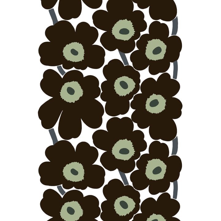 Unikko tyg, svart Marimekko