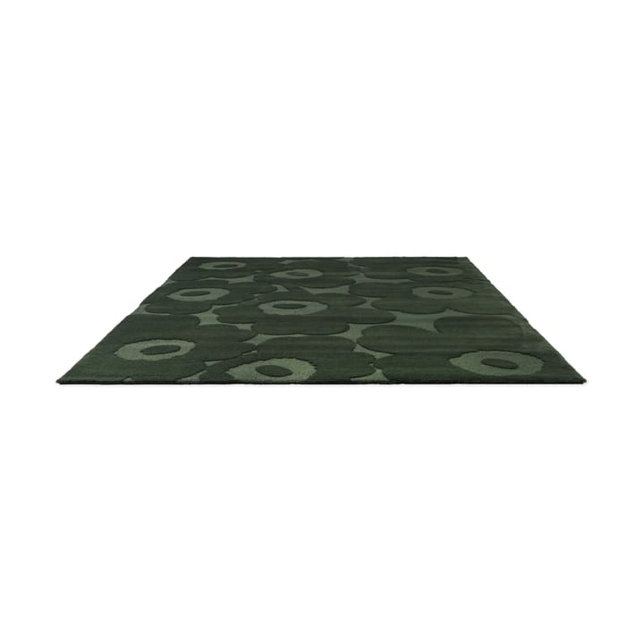 Unikko ullmatta, Dark Green, 200x300 cm Marimekko