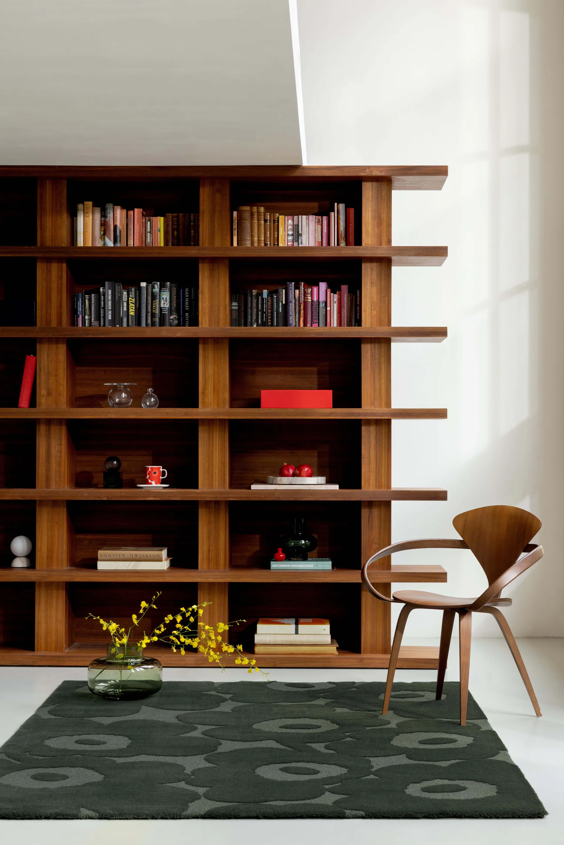 Unikko ullmatta, Dark Green, 200x300 cm Marimekko