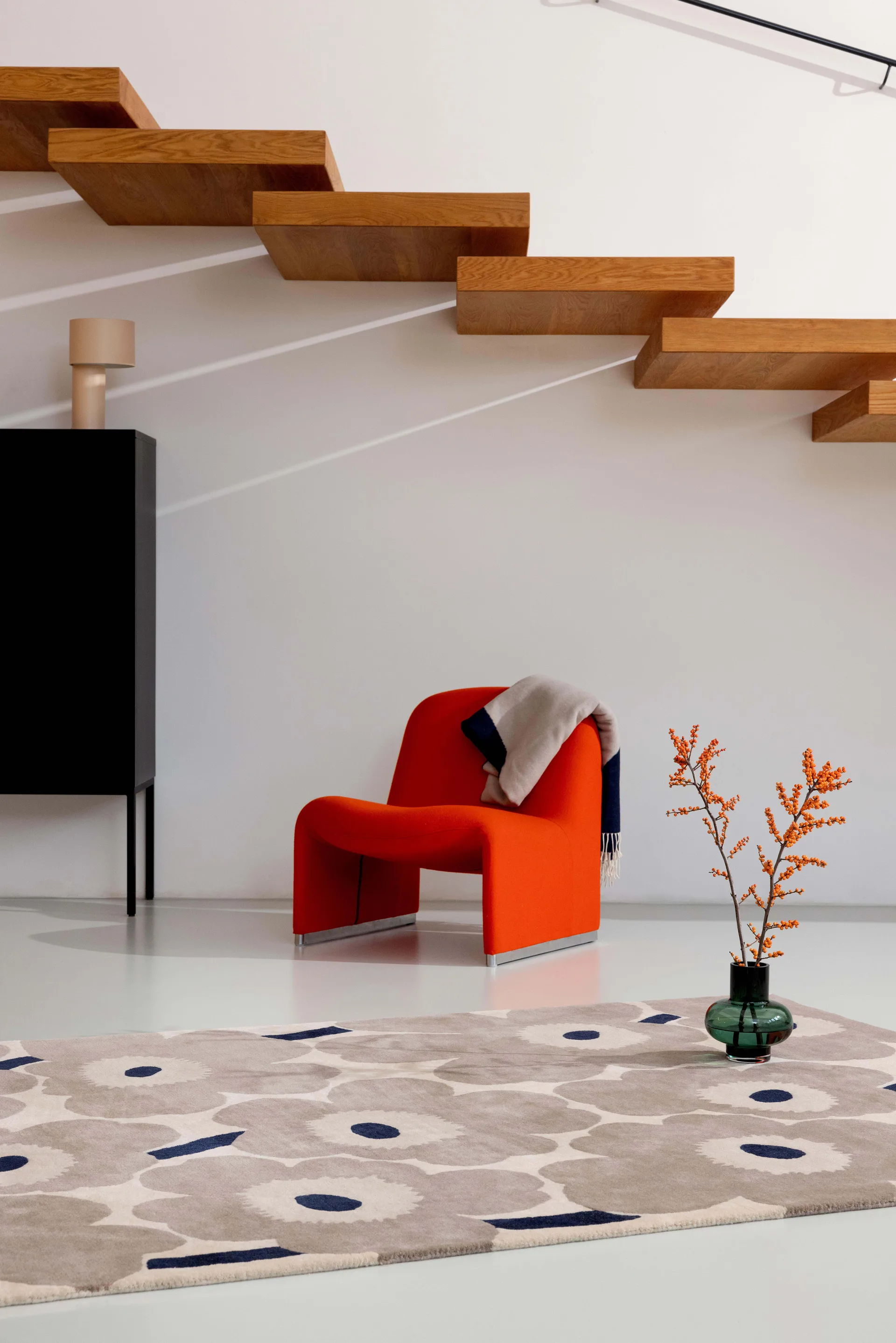 Unikko ullmatta, Greige, 140x200 cm Marimekko