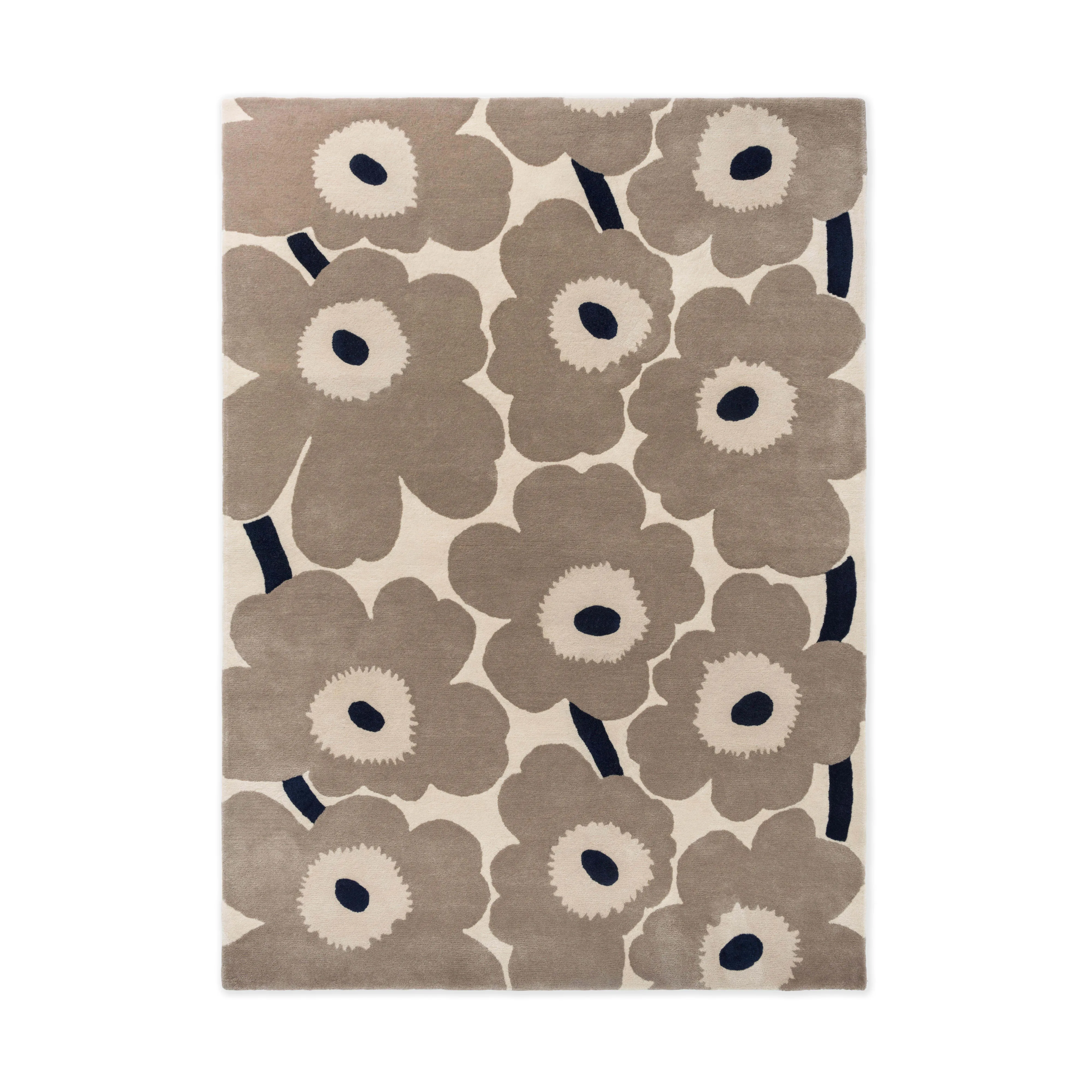 Unikko ullmatta, Greige, 170x240 cm