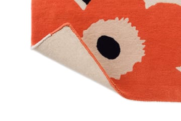 Unikko ullmatta - Orange Red, 250x350 cm - Marimekko