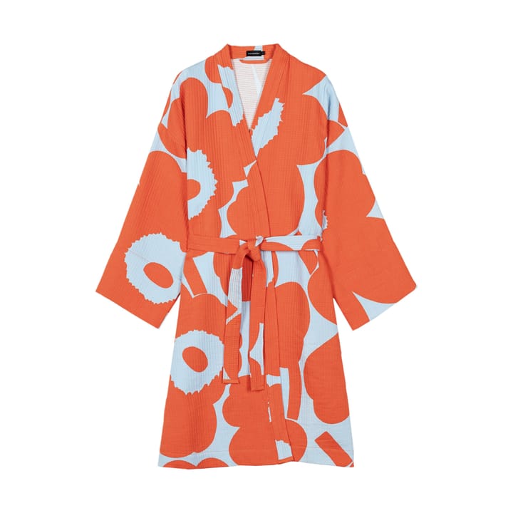 Unikko våfflad badrock L, L. blue-orange Marimekko