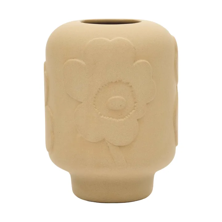 Unikko vas keramik 18 cm - Sandstone - Marimekko