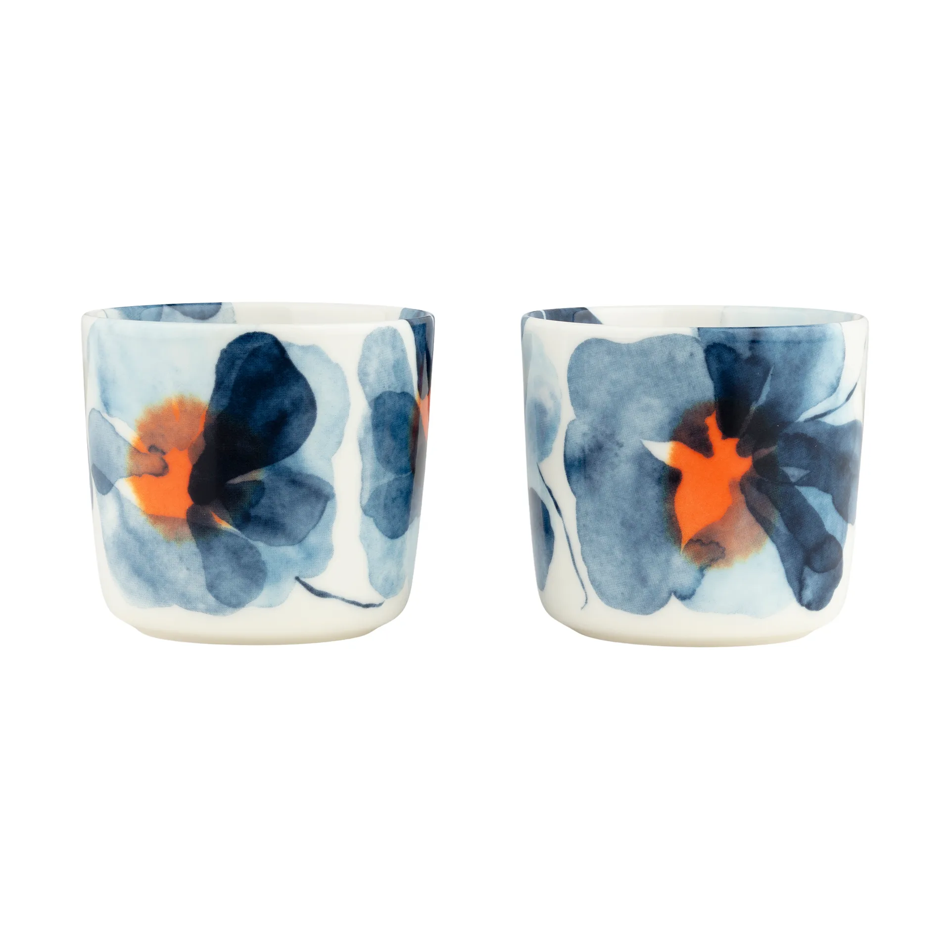 Valssi kopp 2-pack, White-blue-orange, 20 cl Marimekko