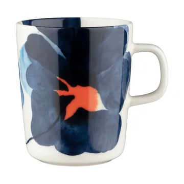 Valssi mugg 25 cl - White-blue-orange - Marimekko