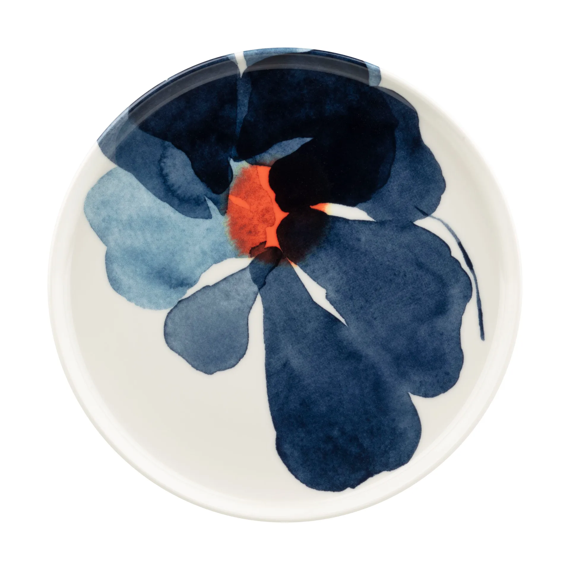 Valssi tallrik Ø20 cm, White-dark blue-orange Marimekko