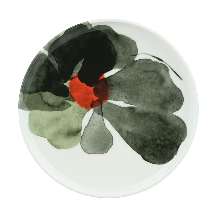 Valssi tallrik Ø20 cm - White-forest green-tomato red - Marimekko
