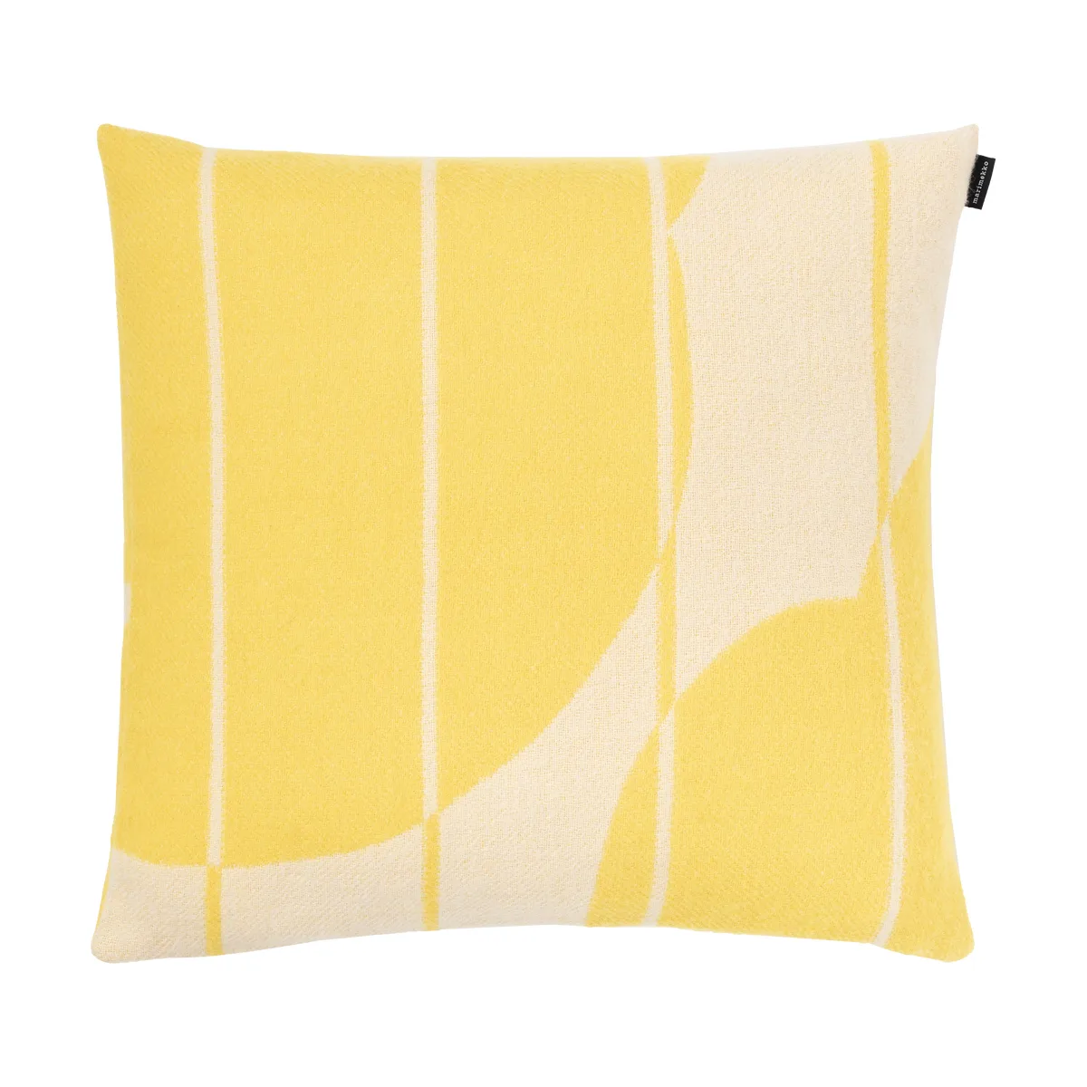 Marimekko Vesi Unikko kuddfodral ull 50x50 cm Spring yellow-ecru