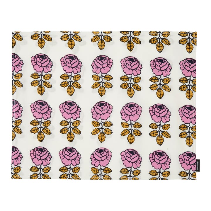 Vihkiruusu bordstablett 31x42 cm - Off white-rosa-mörkblå - Marimekko