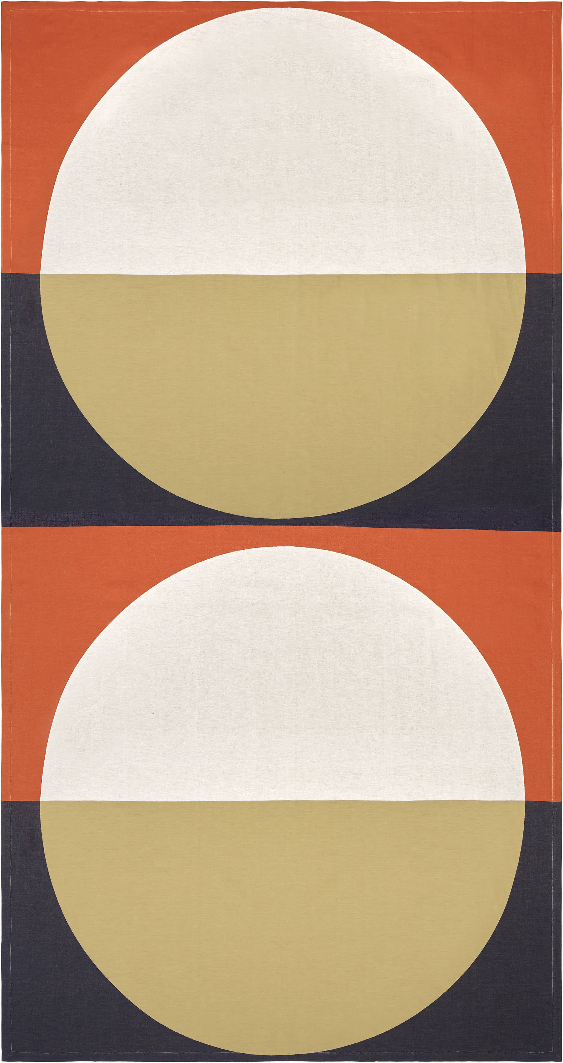 Viitta duk bomull-linne 150x280 cm, Red-blue-beige Marimekko