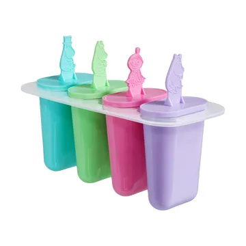 Mumin iskglassform 4 delar - Läskis, 8,5x24 cm - Martinex